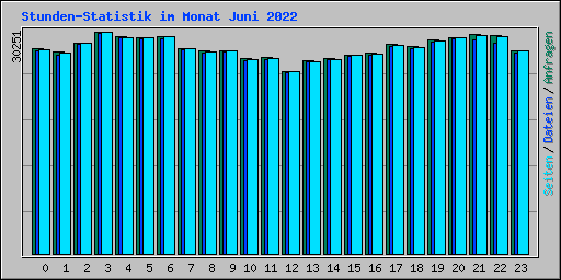 Stunden-Statistik im Monat Juni 2022